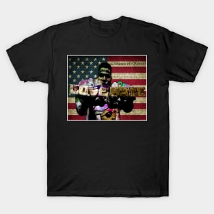 Radio Raheem Love and Hate Finger Rings  American Flag T-Shirt